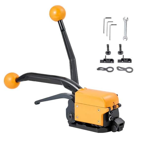 Banding Strapping Kit, Manual Metal Pallet Packaging Strapping Kit, Heavy Duty A3 Steel Banding Sealer Tool