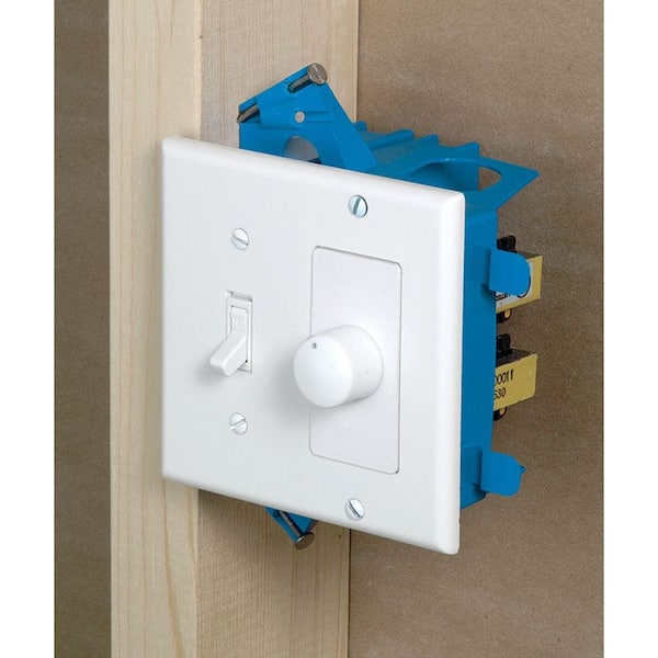 Carlon 2-Gang PVC New Work Dual-Voltage Box/Bracket SC200DVR - The Home  Depot