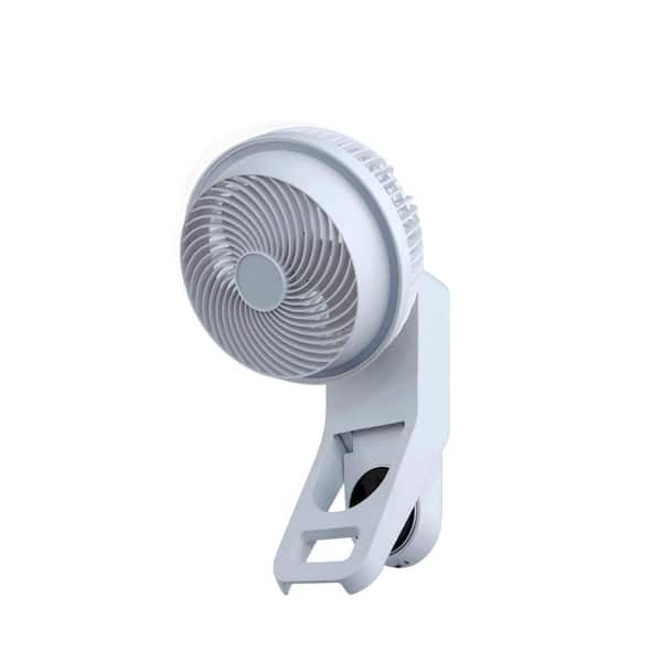 Edendirect 7 in. Desk Fan in White with Remote Control, Air Circulation Fan for Indoor Use