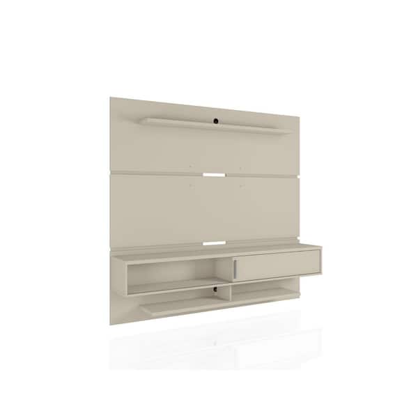 Luxor Rochester 70.86 in. Off-White Floating Entertainment Center Fits TVs Up to 65 in. with Storage and Cable Management