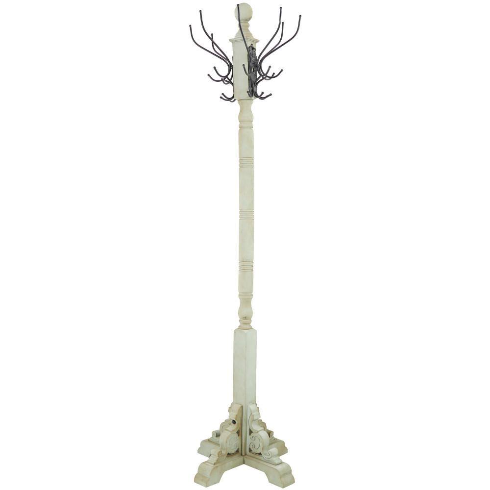 Rustic Freestanding Coat Rack Gray - Olivia & May: Hat Stand, No Assembly Required