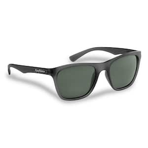 Fowey Polarized Sunglasses Granite Frame with Smoke Lens