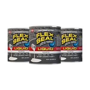 Flex Seal Liquid White 1 qt. Liquid Rubber Sealant Coating (3-Pack)