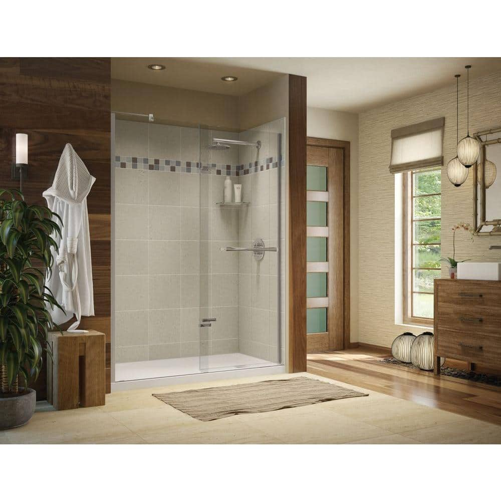 Recessed Matte White Shower Shelf - 600mm - G01122 – Stonebaths