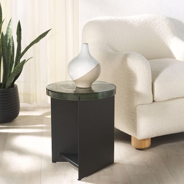 Marisella 15 in. Round Metal End Table