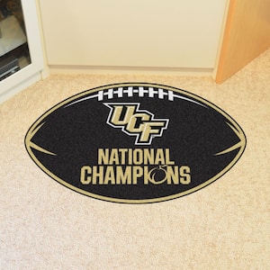 Central Florida Knights UCF National Champions Black 1.5 ft. x 2.5 ft. Football Area Rug