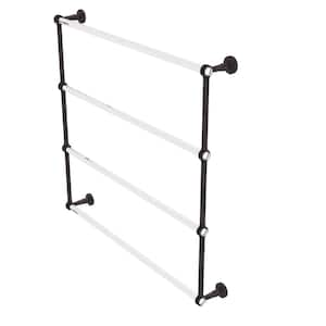 Pacific Beach 36 in. 4-Tier Ladder Towel Bar with Dotted Accents in Venetian Bronze