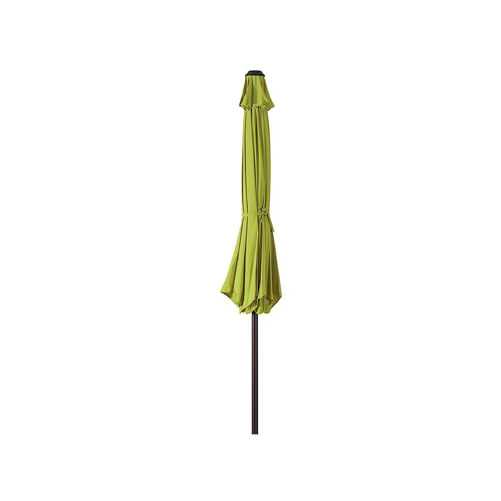 Lime Green 9 Ft Steel Patio Umbrella with Tilt & Crank