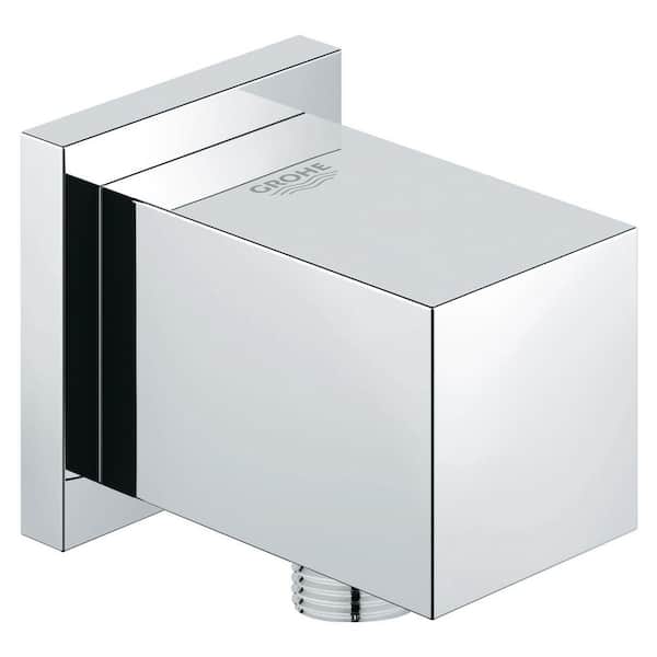 GROHE Euphoria Cube 2 in. Shower Wall Union in Starlight Chrome