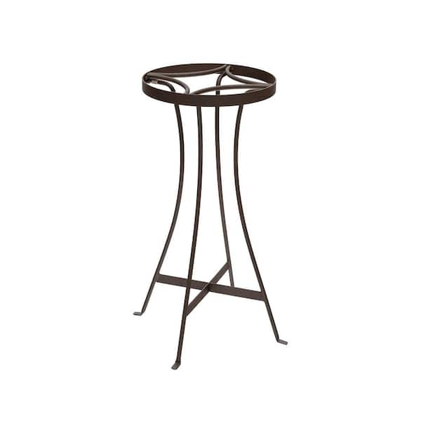 24.5 in. H Roman Bronze Powedercoat Finish, Iron Indoor Outdoor Tara Plant Stand - Tall 11.25 in. W, Decorative Pots