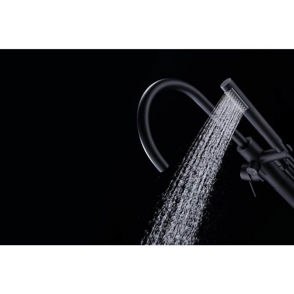 Oil Rubbed Bronze Freestanding Tub Faucet with Hand Shower