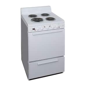 24 in. 2.97 cu. ft. Electric Range in White