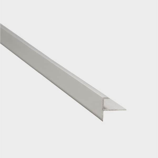 EMAC Novopeldaño Mini Matt Silver 1/4 in x 8-1/2 in Aluminum Tile Edging trim