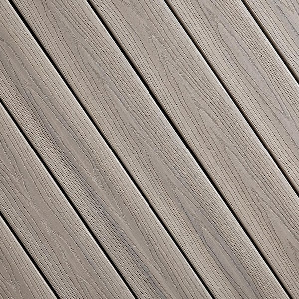 1x8-12' Good Life Escapes Capped Composite Risers-Cabana Woodgrain Embossed Square Edge (Actual Size:. 75"x7. 2