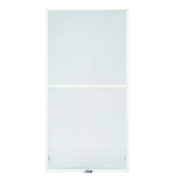 23-7/8 in. x 54-27/32 in. 200 and 400 Series White Aluminum Double-Hung Window Screen