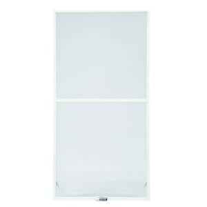 23-7/8 in. x 54-27/32 in. 200 and 400 Series White Aluminum Double-Hung Window Screen