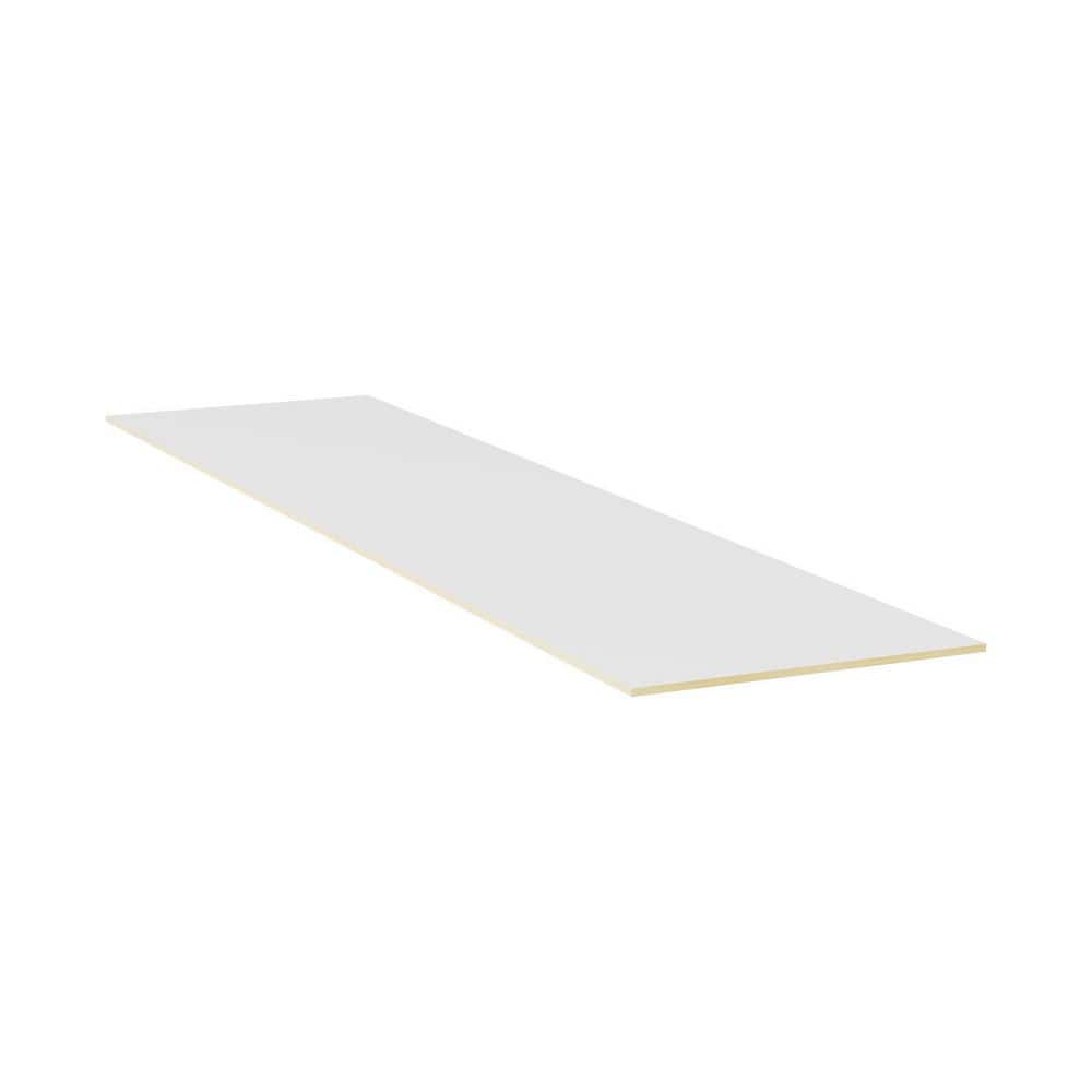 Sinber 23.5 in. W x 96 in. D x 0.5 in. H in White Shaker Kitchen