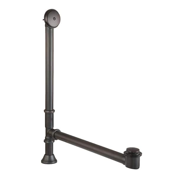 Premier Copper Products Premier Waste and Overflow Kit with Pop-Up Drain for Free Standing Bath Tub, Oil Rubbed Bronze