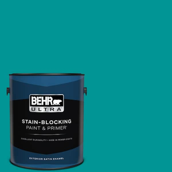 BEHR ULTRA 1 gal. #P460-6 Paradise Landscape Satin Enamel Exterior Paint & Primer