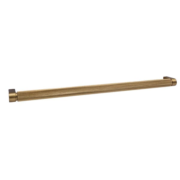 Kent Knurled 16 in. (406 mm) Center-To-Center Industrial Satin Brass Appliance Pull