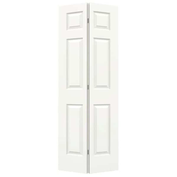JELD-WEN 32 in. x 80 in. Colonist White Painted Smooth Molded Composite Closet Bi-fold Door