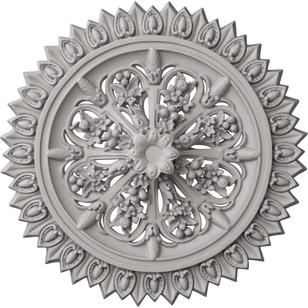 3-1/4 in. x 24-3/4 in. x 24-3/4 in. Polyurethane Lariah Ceiling Medallion, Ultra Pure White price history on PriceWatchPro