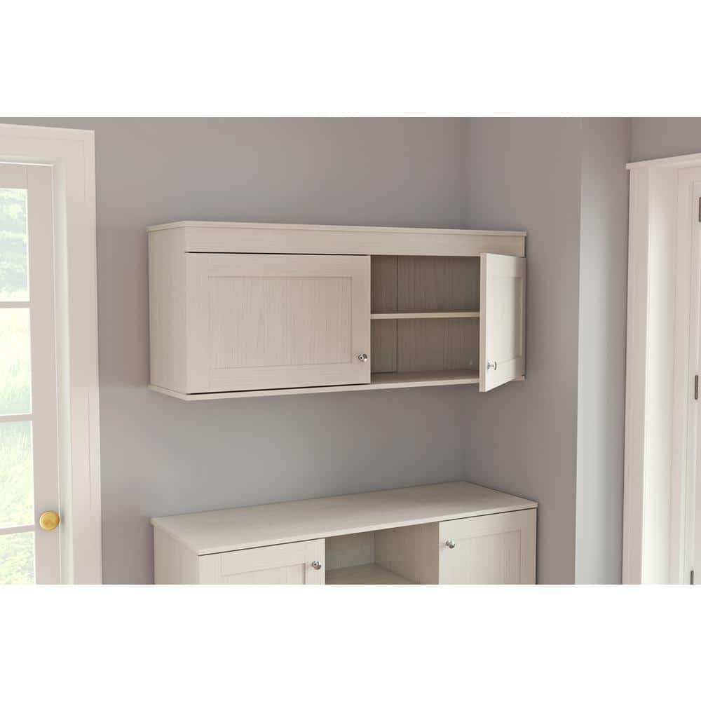 Shaker White 52'' Wall Mounted Buffet Cabinet with Adjustable Shelves