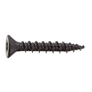 #10 x 1-1/4 in. Black 6-Lobe Torx Drive Exterior Flat Head Multi-Material Screw 1 lb. -Box (145-Piece)