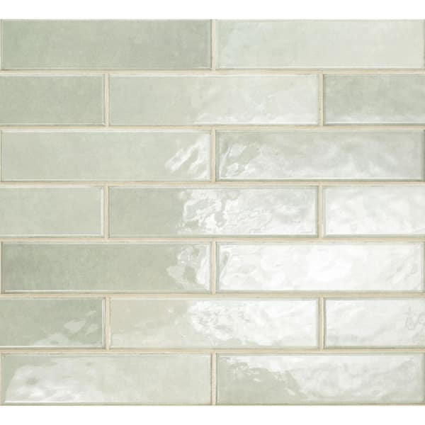 MSI Lakeview Jade 3 in. x 12 in. Glossy Ceramic Wall Tile (5.5 sq. ft./Case)