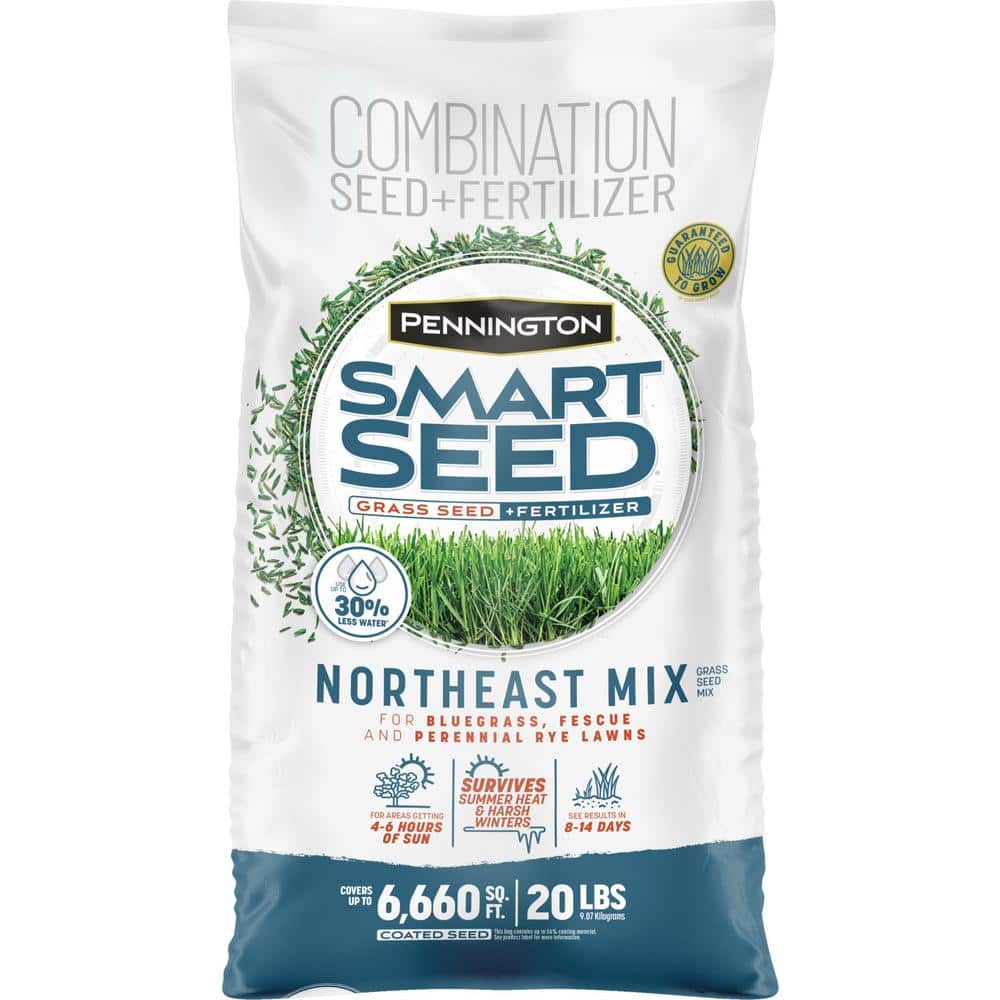 Pennington Smart Seed Northeast 20 lb. 6,660 sq. ft. Grass Seed and Lawn Fertilizer