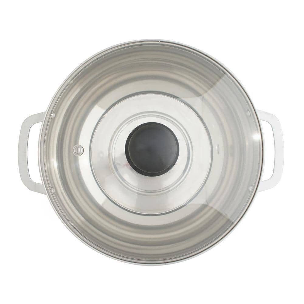 Black Ceramic 11" Induction Cooktop with Stainless Steel Pot