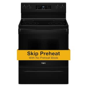30 in. 4 Element Freestanding Electric Range in Black with No Preheat Mode