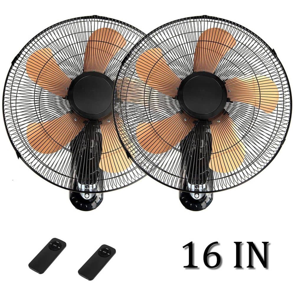 2 Pack 16 in. 3-Speed Wall Mount Fan with Remote, 4800 CFM Cooling Fan with 4 Timing, High Velocity Fans, Gold price history on PriceWatchPro