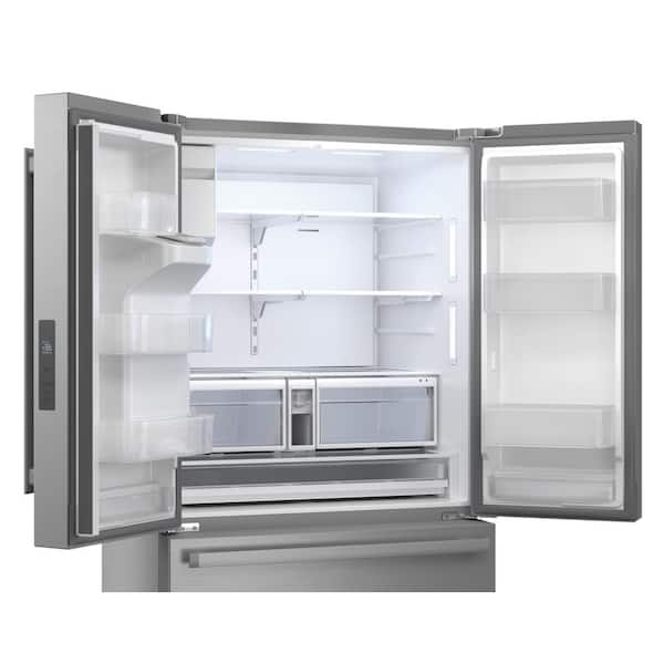 Sharp 36 in 28.9 cu ft Standard Depth French Door Refrigerator in