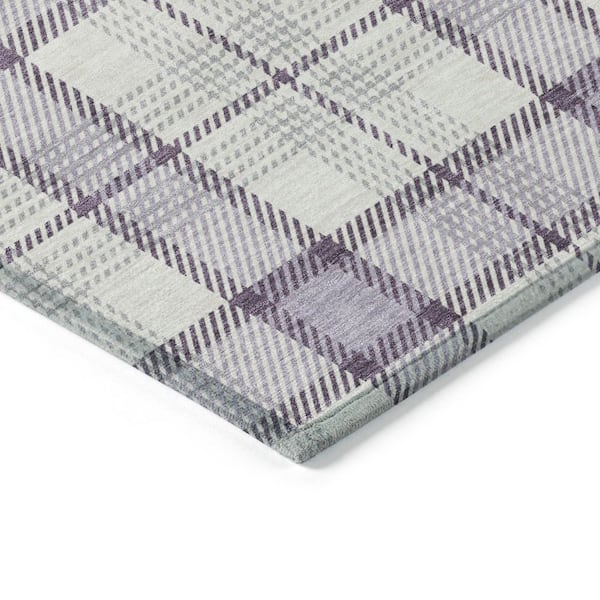 Chantille Machine Washable Indoor/Outdoor Abstract ACN1052 Lavender 8 ft. x 10 ft. Area Rug