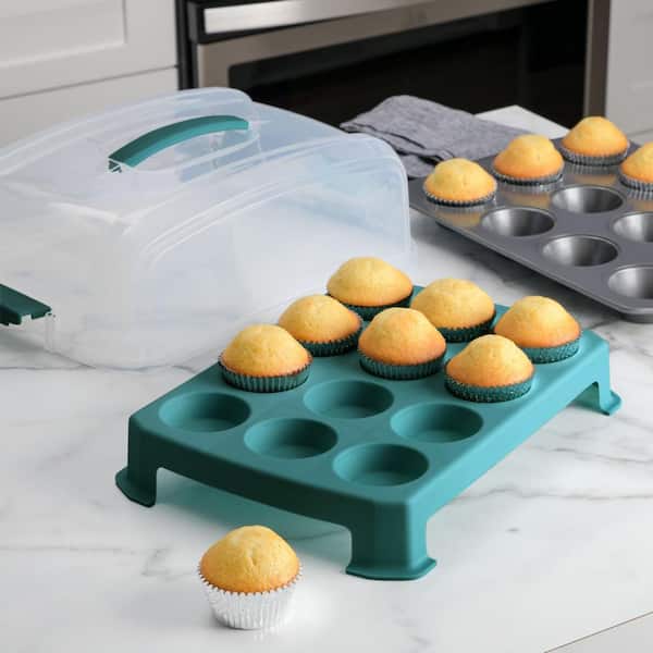 Silicone Mini Muffin and cupcake 2 Pack Mold Baking Pan 12/24 cup