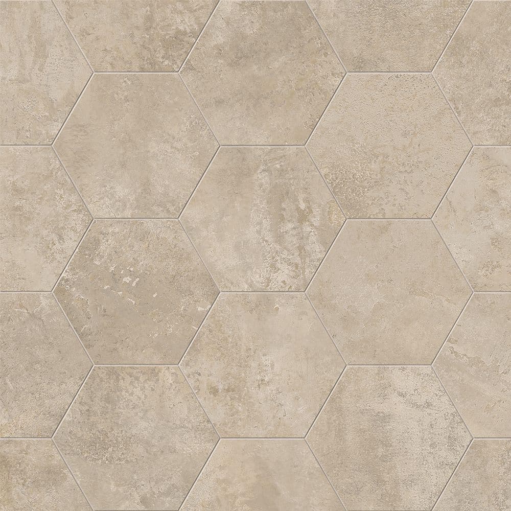 Hexagon Fog Matte 8.5 in. x 10 in. Stone Look Porcelain Floor and Wall Tile (12.49 sq. ft./Case) price history on PriceWatchPro