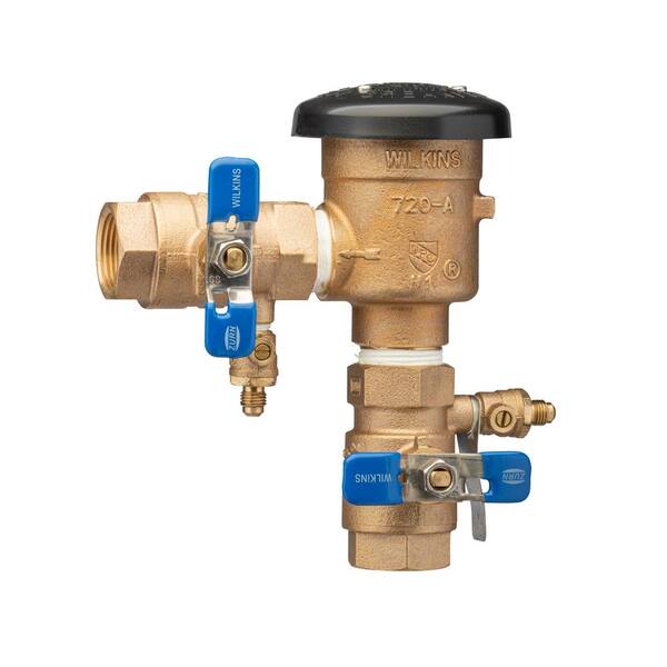 Zurn 1 in. Pressure Vacuum Breaker Assembly with SAE Flare Test Fitting 1720AFT The Home Depot