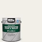 1 gal. #SC-337 Pinto White Solid Color Waterproofing Exterior Wood Stain and Sealer