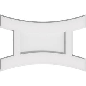 1 in. P X 14 in. W X 9-3/8 in. H Haven Architectural Grade PVC Contemporary Ceiling Medallion