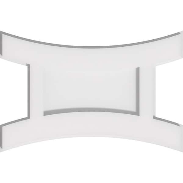 Ekena Millwork 1 in. P X 14 in. W X 9-3/8 in. H Haven Architectural Grade PVC Contemporary Ceiling Medallion