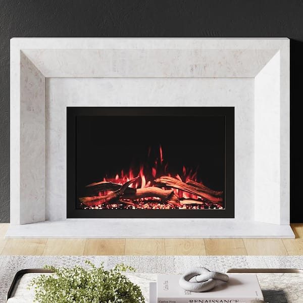 Modern Ember Highmark Traditional 33 in. Smart Electric Fireplace Insert, Firebox Heater, Multi-Color Flames, Remote, 5118 BTU, Wi-Fi
