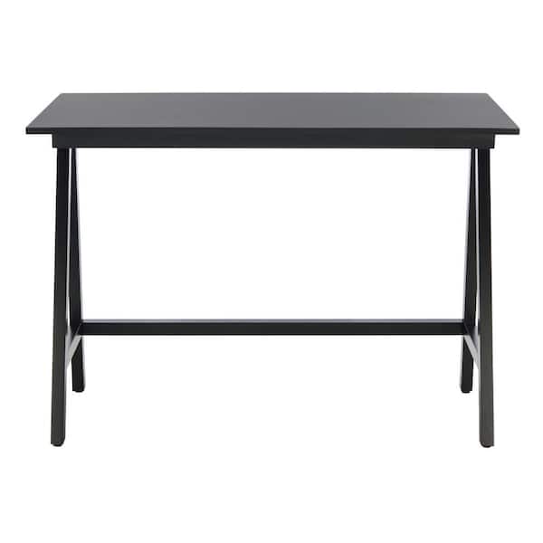 SAFAVIEH Redding 42 in. Black Wood Writing Desk