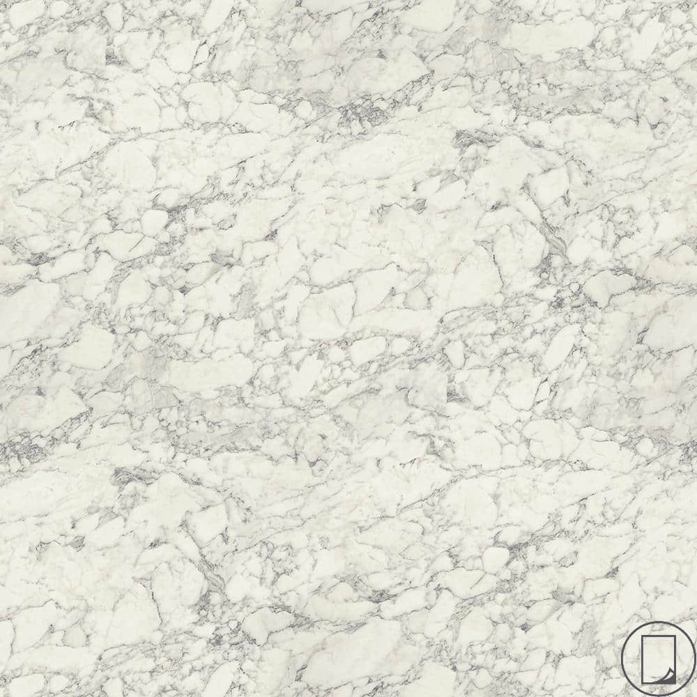 Wilsonart 5 ft. x 12 ft. Laminate Sheet in RECOVER Marmo Bianco