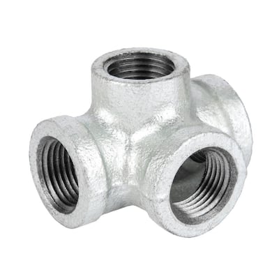 Cross Galv Fitting - 15mm – Aluminium Flanges-Pipe Furniture One