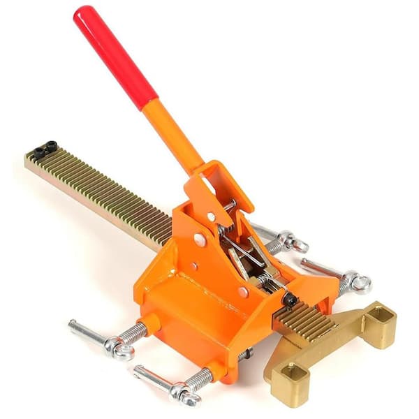 Heavy Duty Steel Ratcheting Deck Board Straightening Tool for Effortless Installation with Adjustable Design
