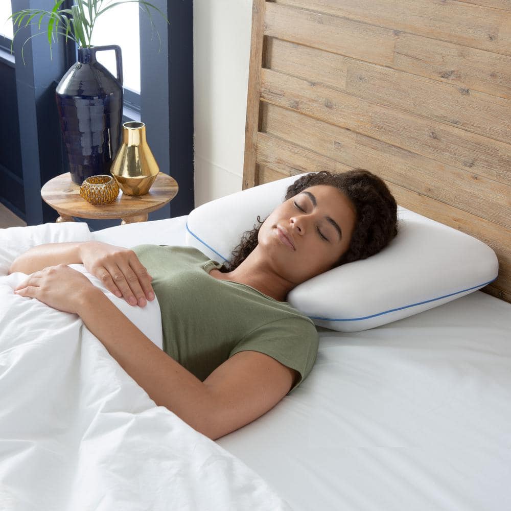 Jumbo Cool Sleep Memory Foam Pillow with Hypoallergenic Cover