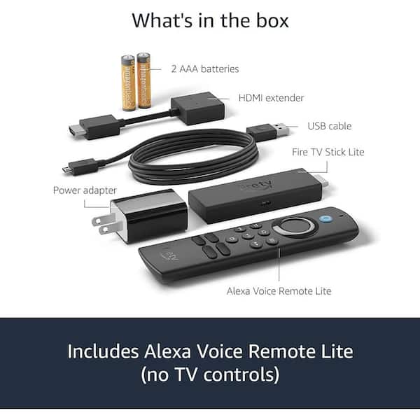 Amazon Fire TV Stick Lite with latest Alexa Voice Remote Lite (no