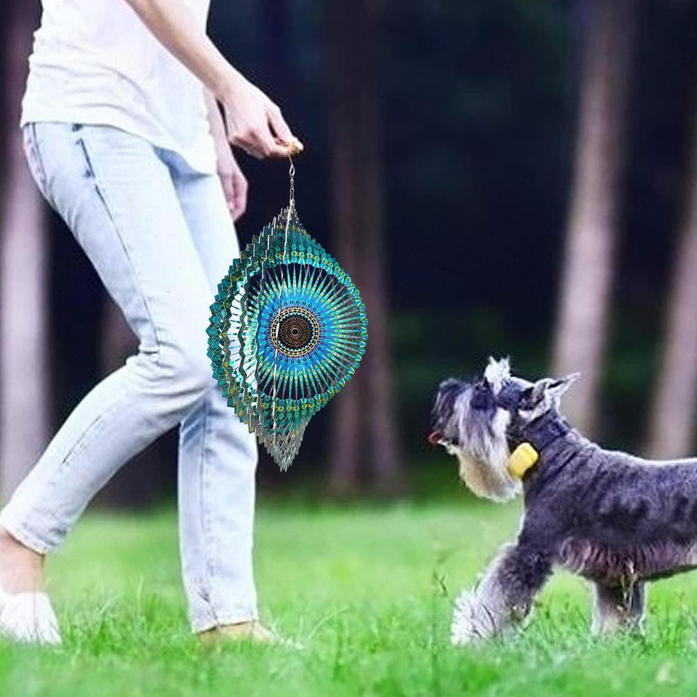 Wind Spinner Mandala Starry Sky 3D Stainless Steel Laser Cut Metal