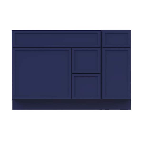 48 in. W x 21 in. D x 32.5 in. H Bath Vanity Cabinet without Top in Blue